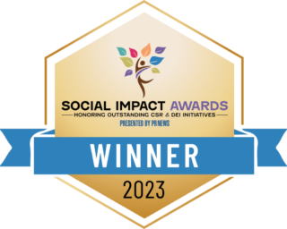 Social Impact Awards winner badge